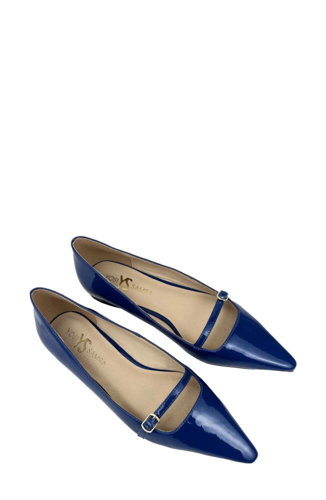 Yosi Samra Victoria Mary Jane Flat in Blue Cover