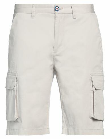 Fred Mello Man Shorts & Bermuda Shorts Light grey Cotton, Elastane Cover