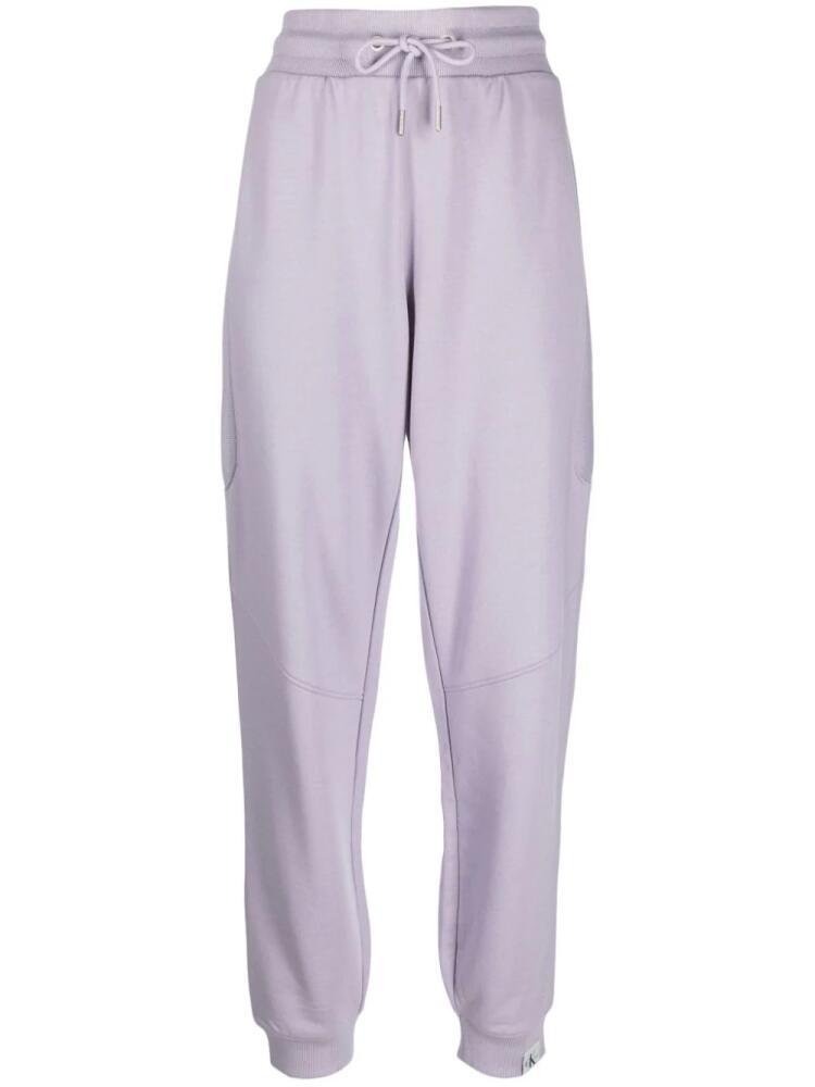 Calvin Klein Jeans Tab jersey track pants - Purple Cover