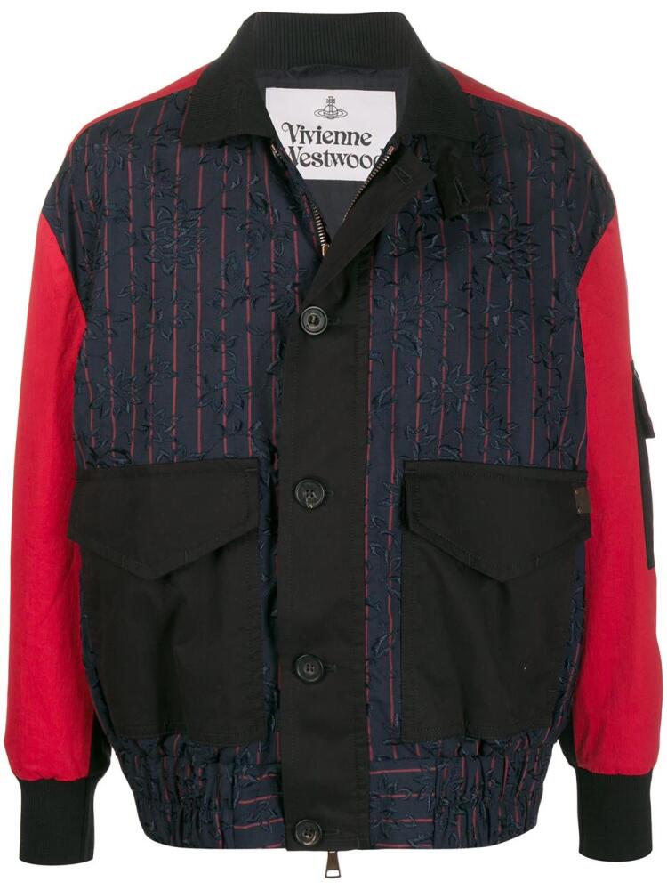 Vivienne Westwood contrast sleeve jacket - Black Cover