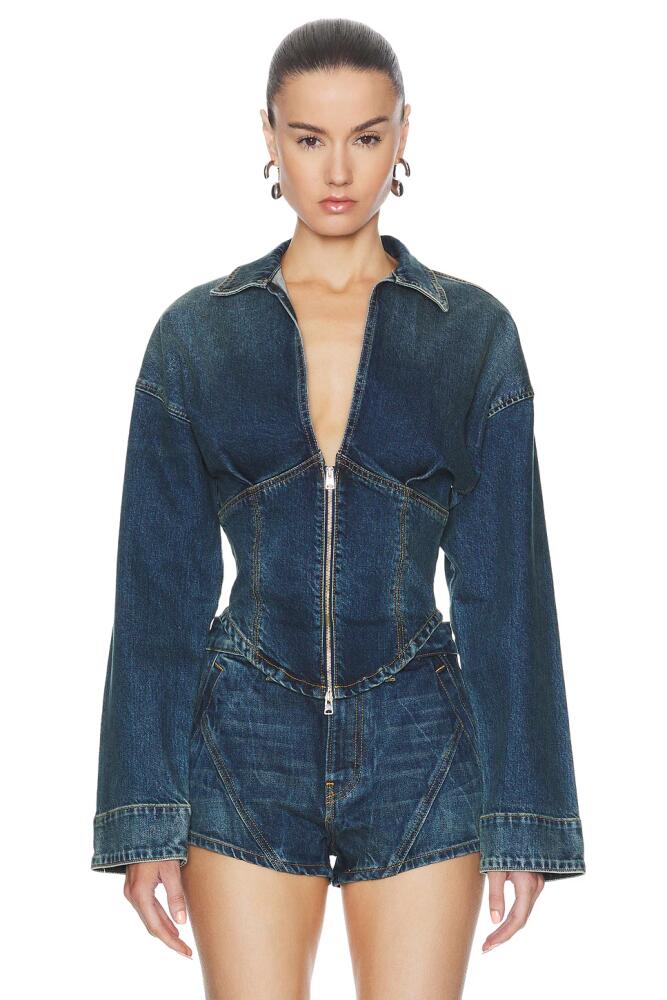 EB Denim Joni Top in Blue Cover