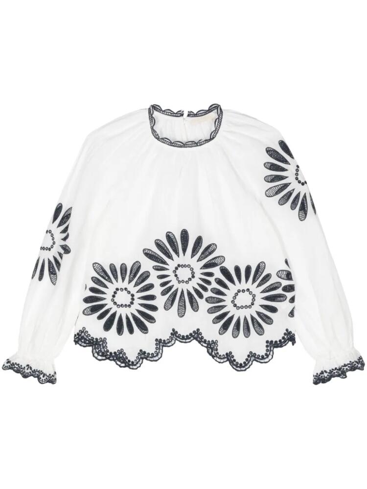 Ulla Johnson Louisa embroidered blouse - White Cover