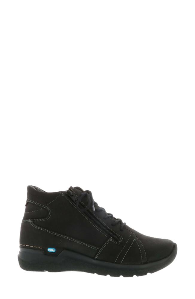 Wolky Why Water Resistant Sneaker in Black Nubuck Cover