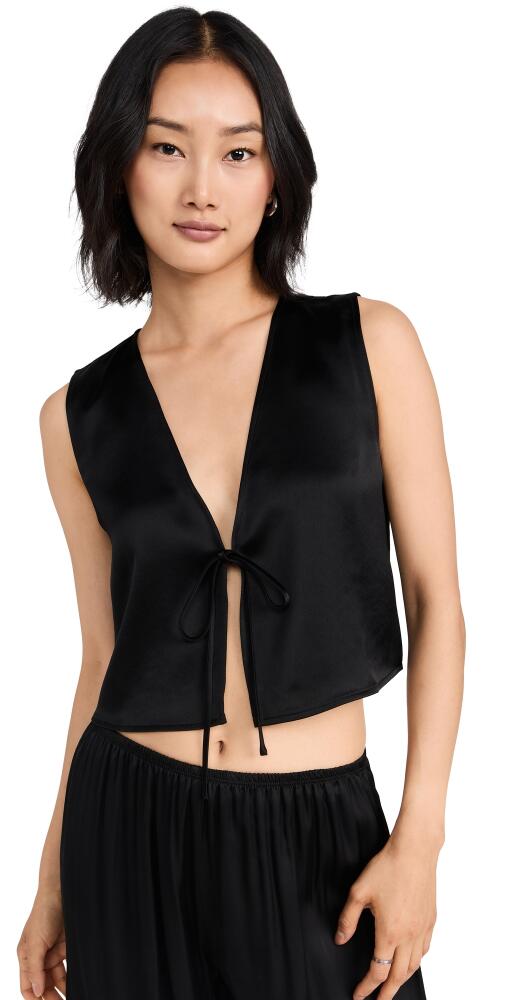 Leset Barb Tie Top Black Cover