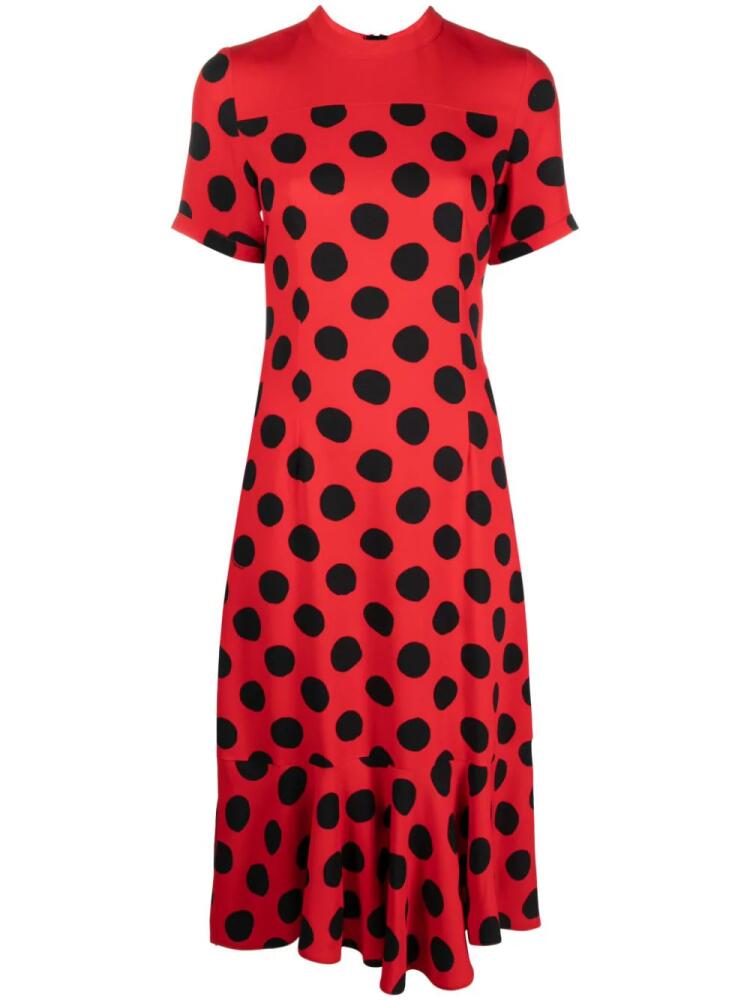 Marni polka-dot pattern midi dress - Red Cover