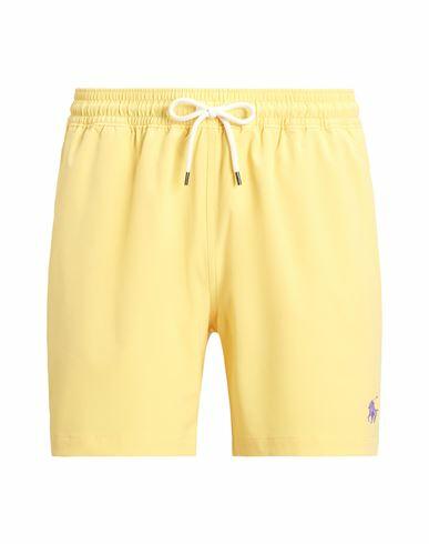 Polo Ralph Lauren 5.5-inch Traveler Swim Trunk Man Swim trunks Yellow Recycled polyester, Elastane Cover