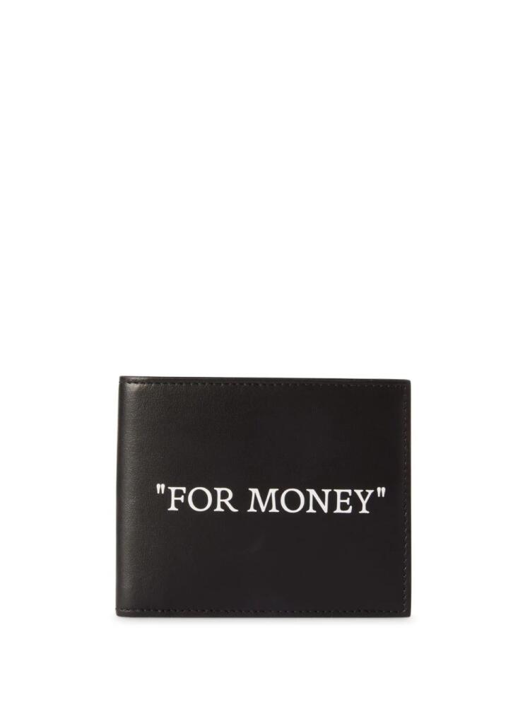 Off-White "For Money" bi-fold wallet - Black Cover