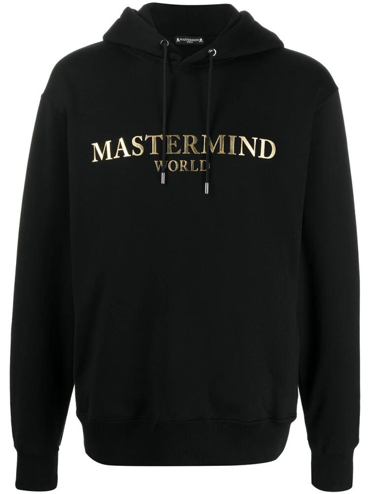 Mastermind World logo plaque hoodie - Black Cover