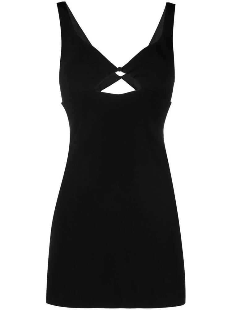 AMI Paris cut-out detail mini dress - Black Cover