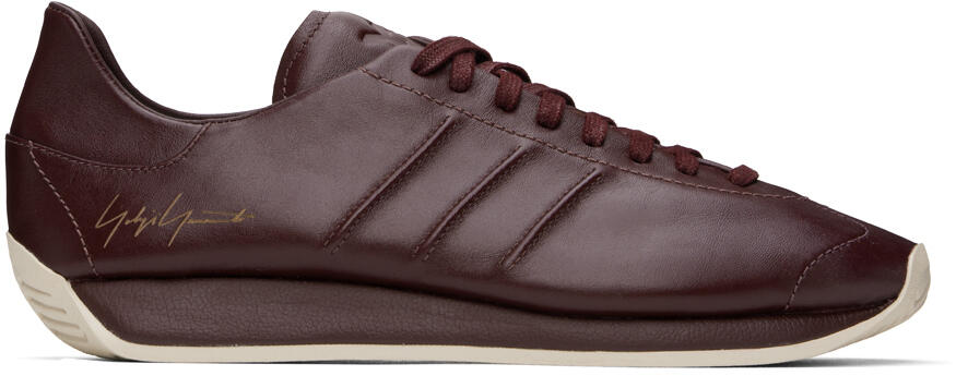 Y-3 Burgundy Country Sneakers Cover