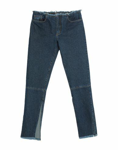 Marques' Almeida Woman Jeans Blue Cotton Cover