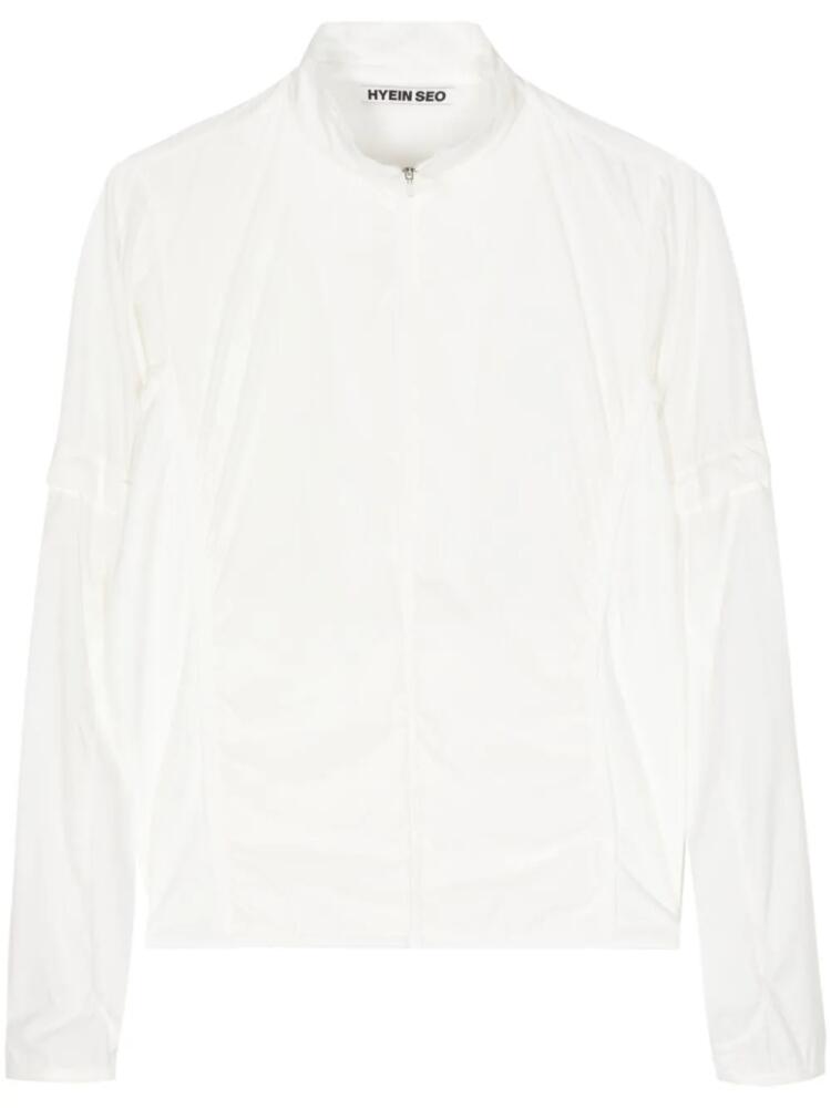 Hyein Seo mock-neck zip-up jacket - White Cover