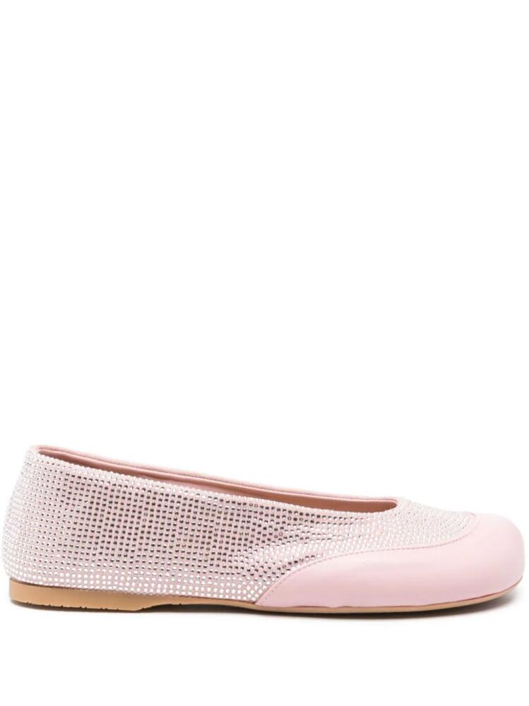 JW Anderson crystal-embellished ballet flats - Pink Cover