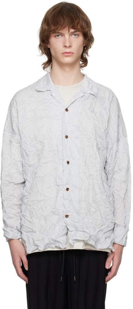 ATTACHMENT Gray Wrinkled Shirt Cover