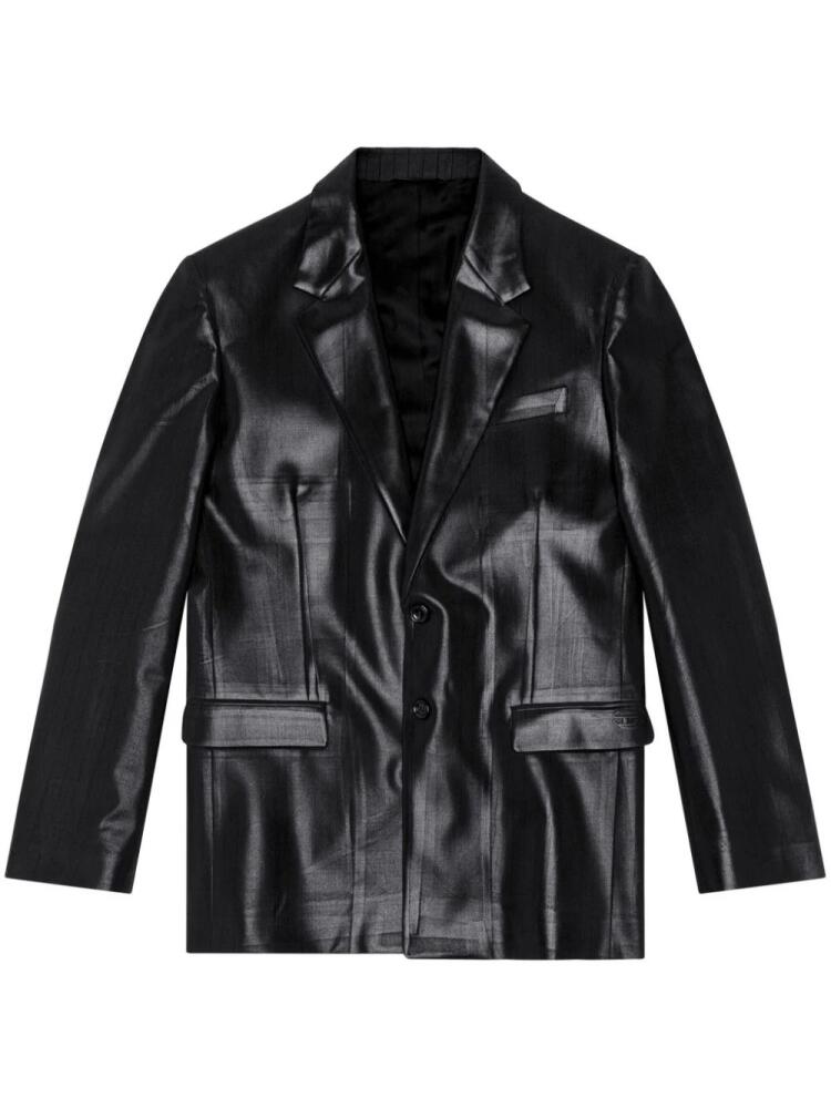 Diesel J-Stanley coated-finish blazer - Black Cover