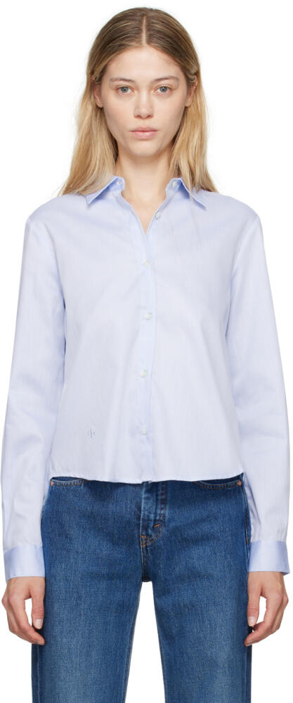 The Garment Blue & White Palmela Shirt Cover