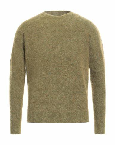 Filippo De Laurentiis Man Sweater Khaki Mohair wool, Merino Wool, Polyamide, Elastane Cover