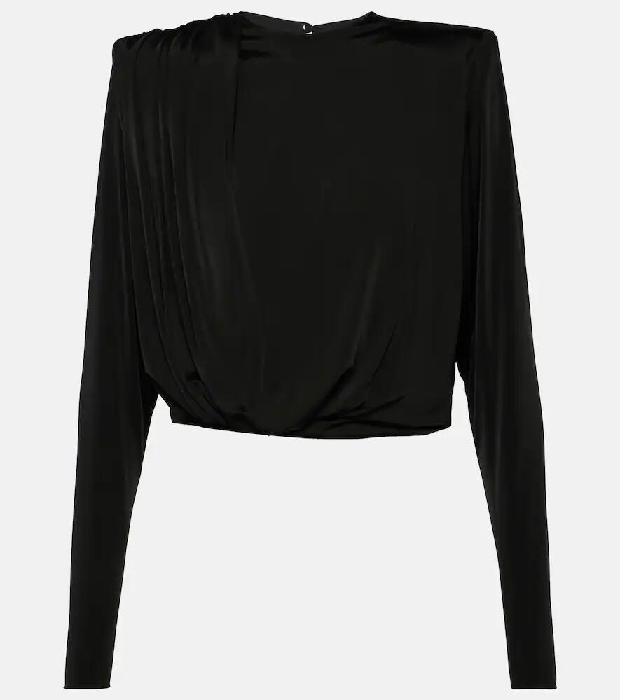 Alexandre Vauthier Draped jersey top Cover