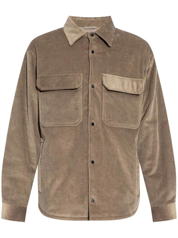 Emporio Armani curdoroy shirt jacket - Neutrals Cover