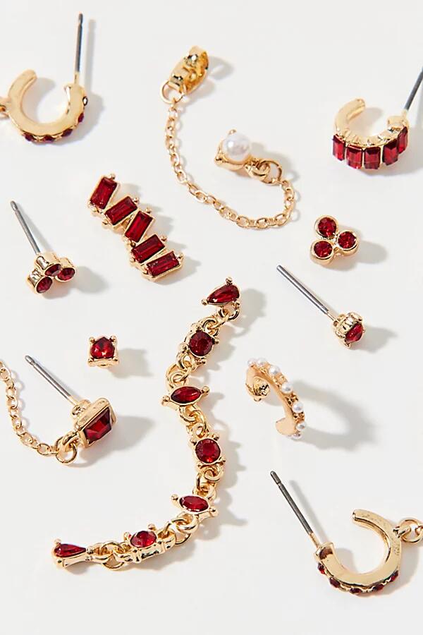 Camilla Earring Set in Red Cover