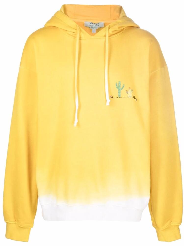 Nick Fouquet embroidered-design hoodie - Yellow Cover