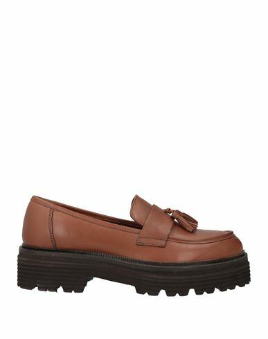 Cafènoir Woman Loafers Brown Leather Cover