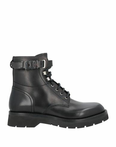 Dsquared2 Man Ankle boots Black Leather Cover