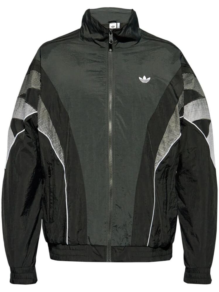 adidas logo zip-up windbreaker jacket - Black Cover