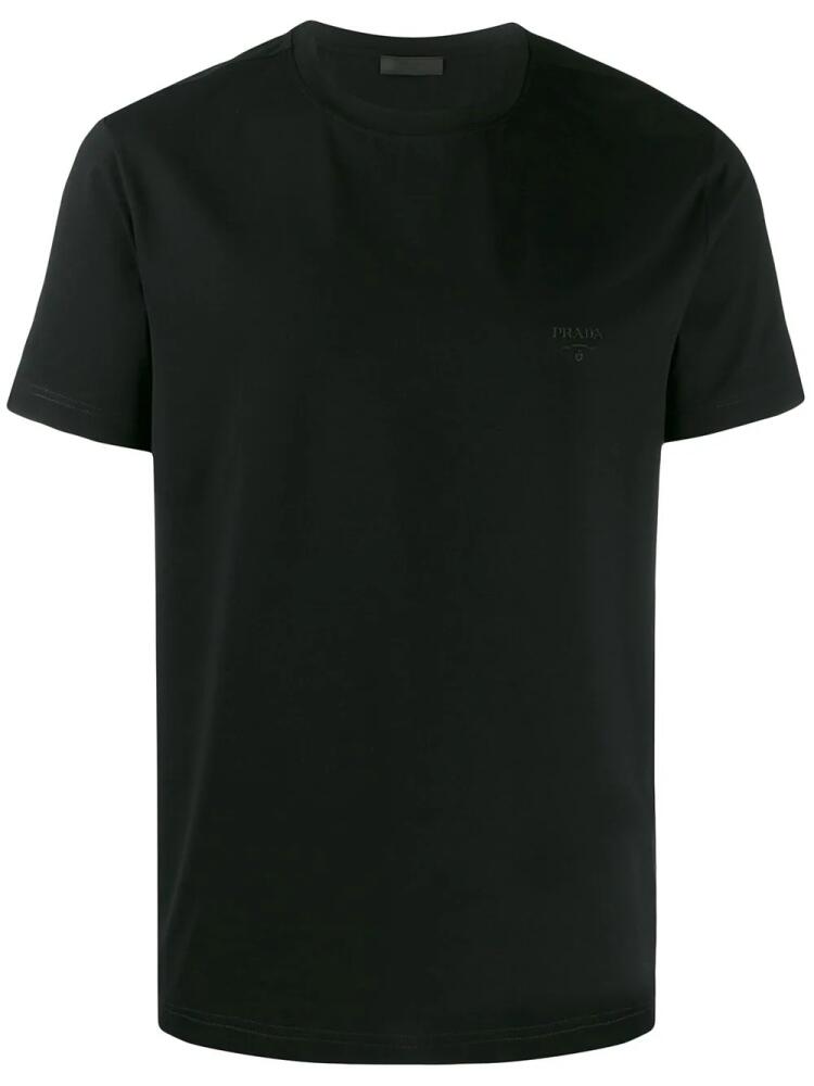 Prada embroidered logo T-shirt - Black Cover