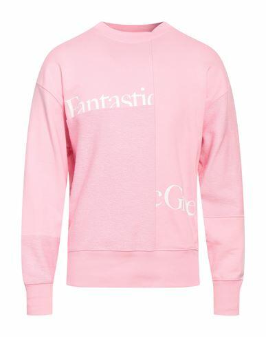 Msgm Man Sweatshirt Pink Organic cotton Cover