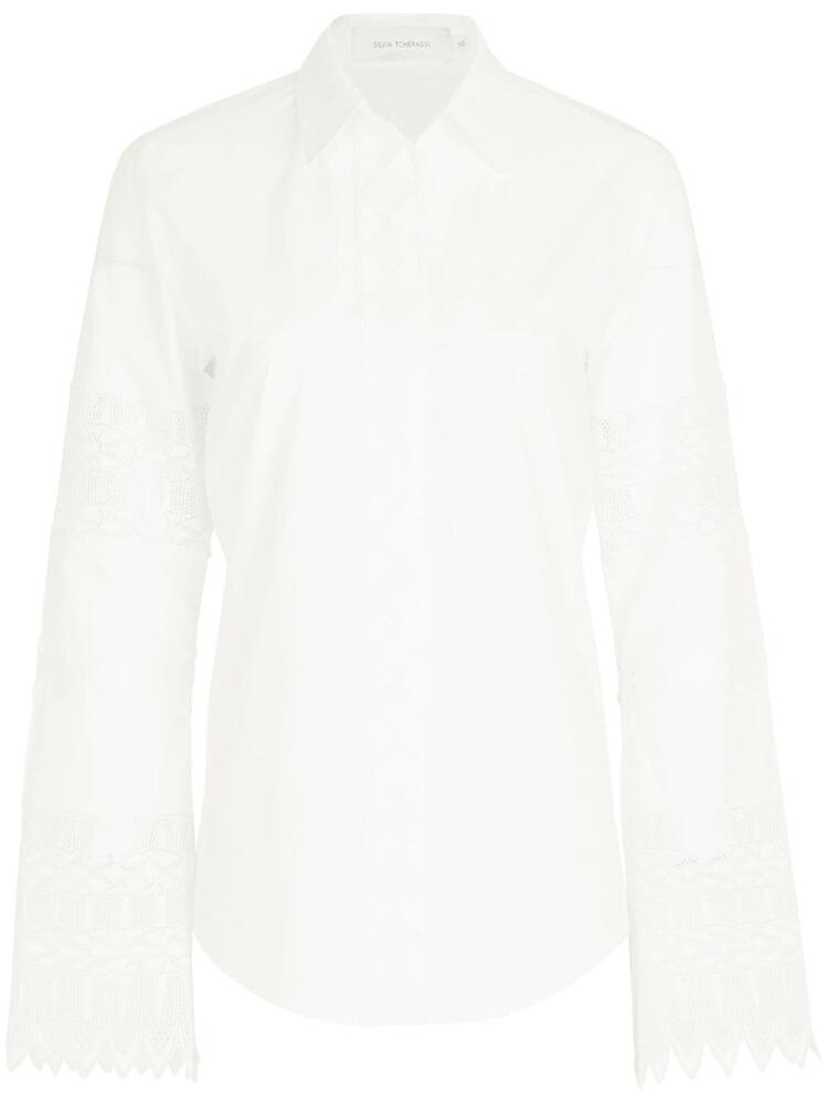 Silvia Tcherassi Aspasia organic-cotton blouse - Neutrals Cover