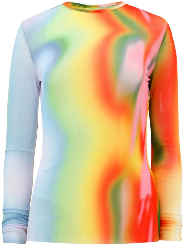 Monse Rainbow Heatwave top - Blue Cover