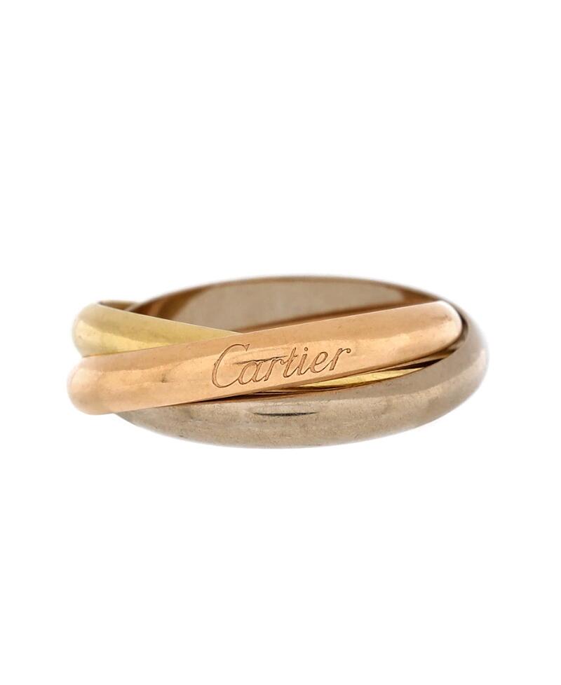 Pre-Owned Cartier Medium Trinity Ring 18K Tricolor Gold Cover