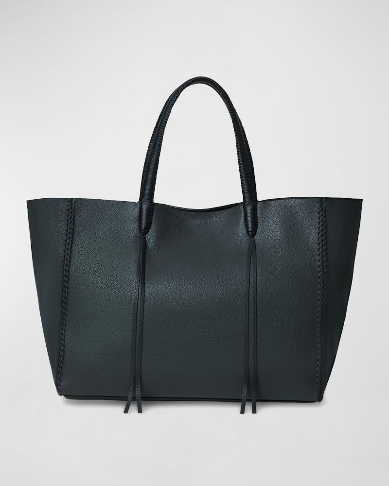 Callista East-West Grained Leather Tote Bag Cover