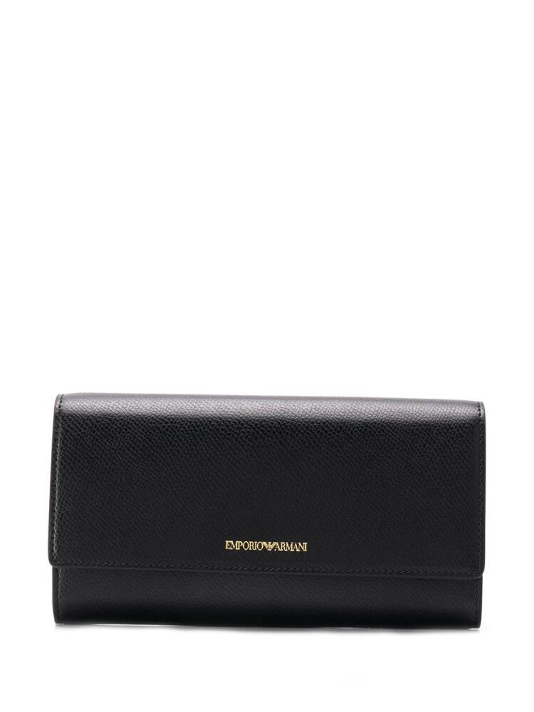 Emporio Armani classic long wallet - Black Cover