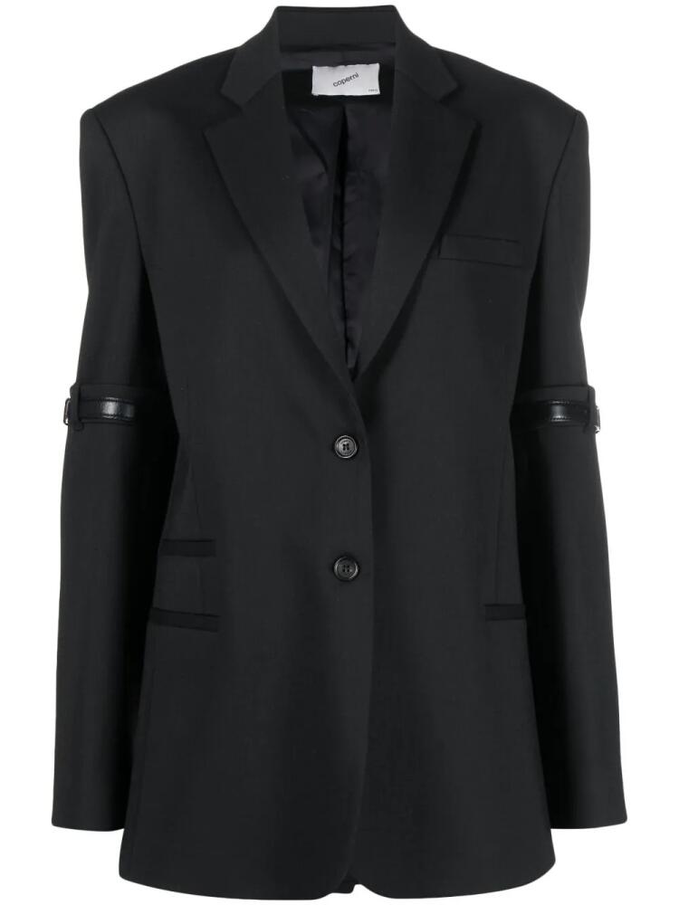 Coperni single-breasted long-sleeve blazer - Black Cover