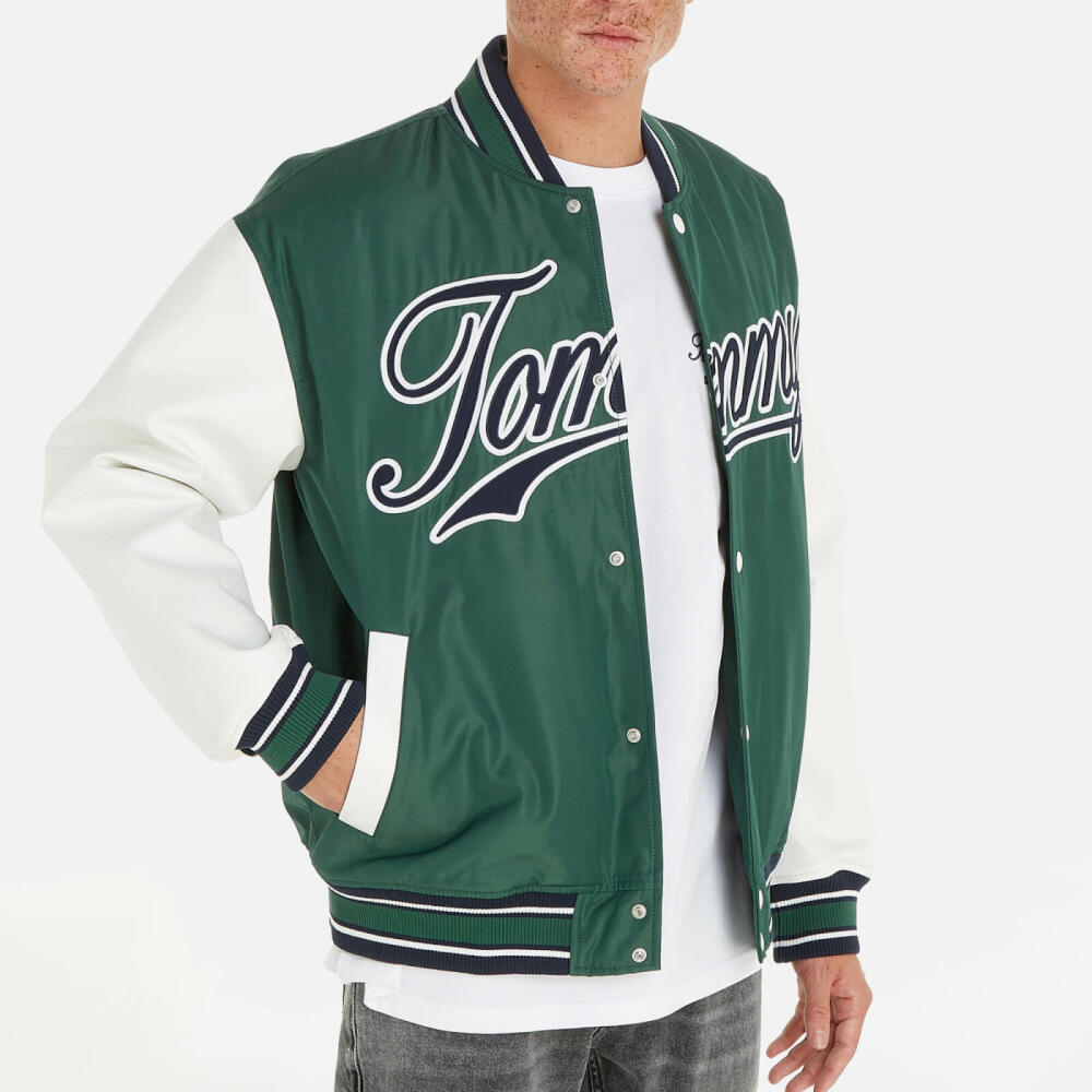 Tommy Jeans Satin Letterman Jacket Cover