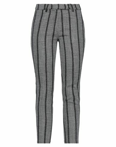 Brand Unique Woman Pants Grey Polyester, Viscose, Elastane Cover