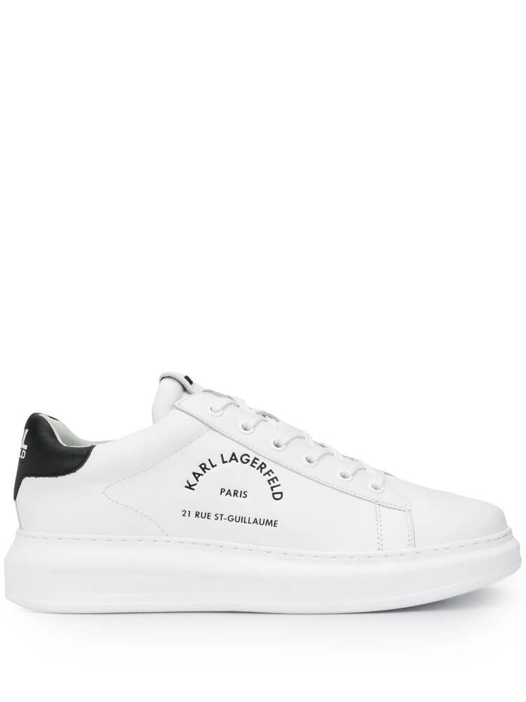 Karl Lagerfeld Rue St-Guillaume Kapri leather sneakers - White Cover