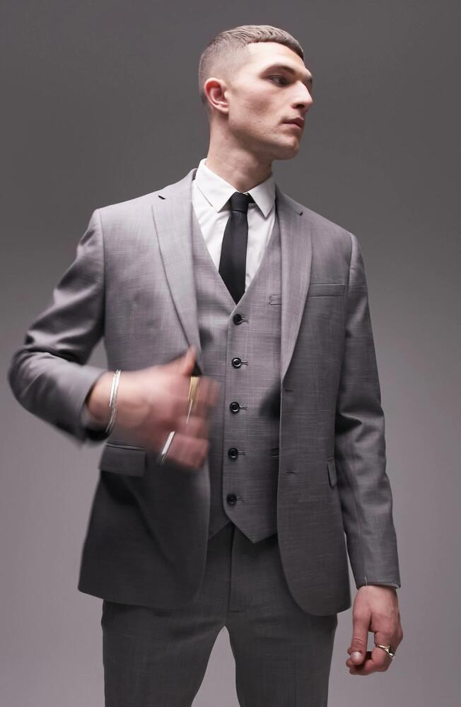 Topman Skinny Suit Jacket in Grey Cover