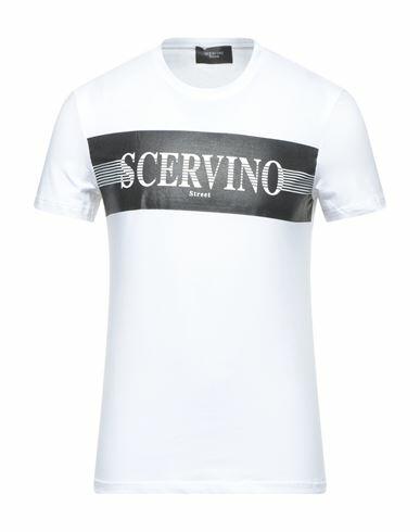 Ermanno Scervino Man T-shirt White Cotton, Elastane Cover