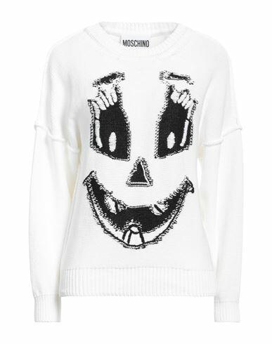 Boutique Moschino Woman Sweater White Cotton Cover