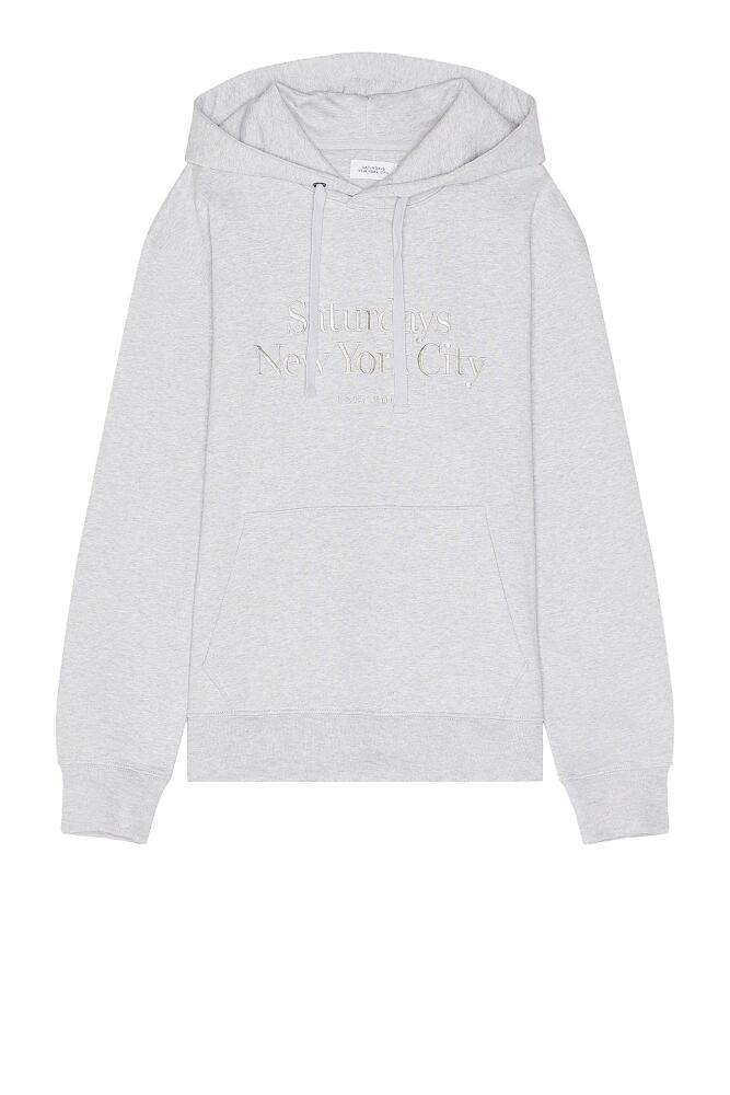 SATURDAYS NYC Ditch Miller Hoodie in Grey Cover