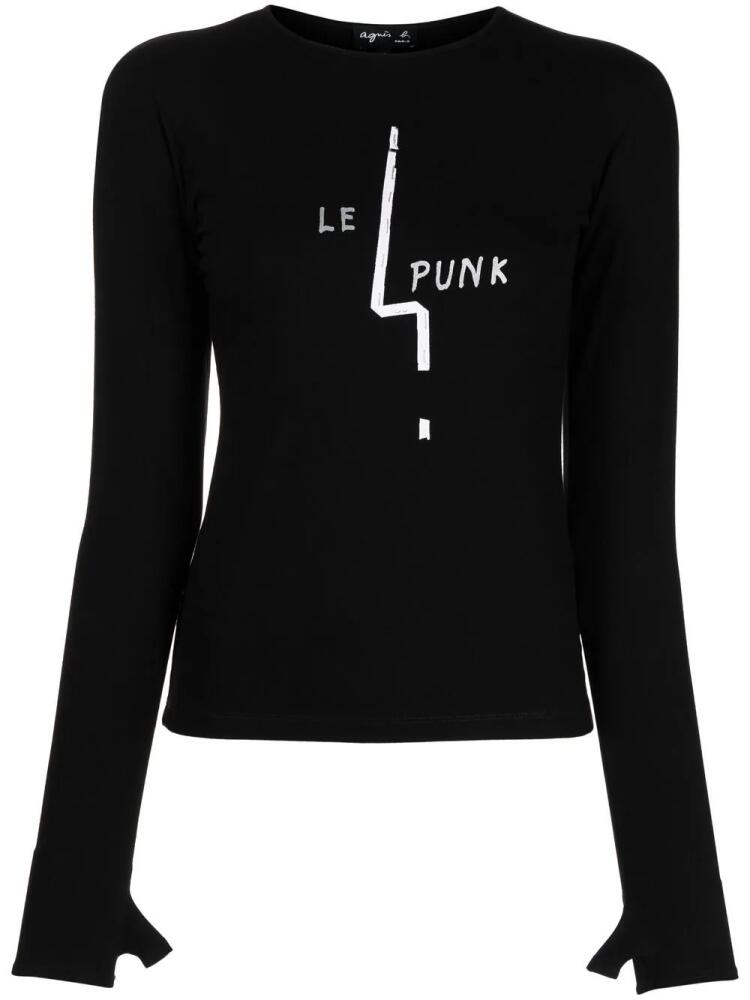 agnès b. Le Punk long-sleeved T-shirt - Black Cover