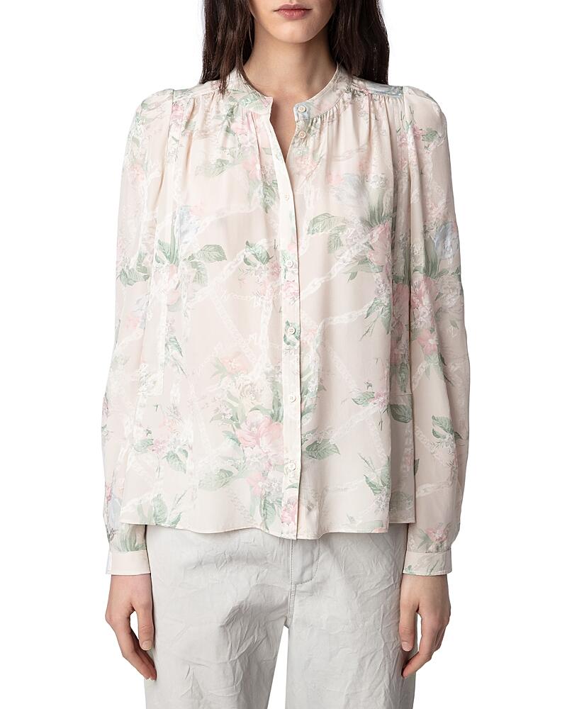 Zadig & Voltaire Silk Floral Blouse Cover