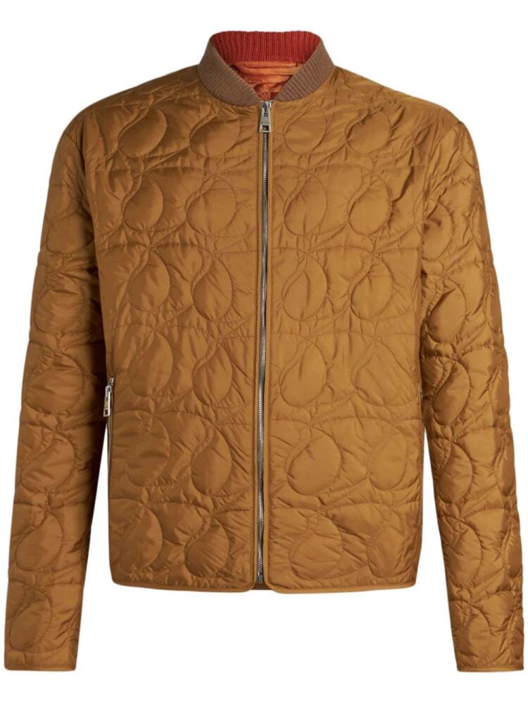 ETRO paisley-quilt bomber jacket - Brown Cover