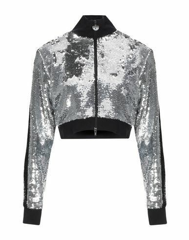 Chiara Ferragni Woman Jacket Silver Polyester, Polyethylene Cover