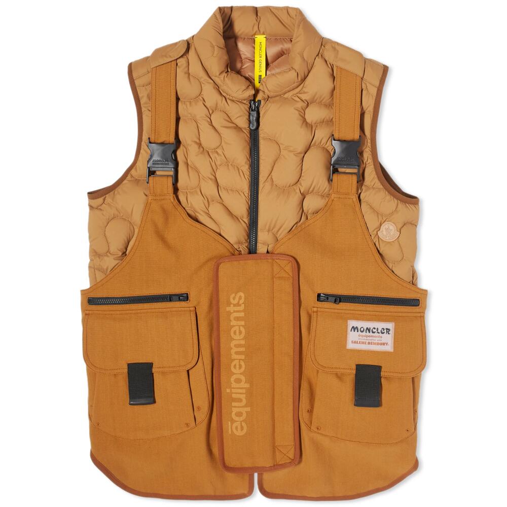 Moncler Genius x Salehe Bembury Sierpinski Vest in Rust Cover