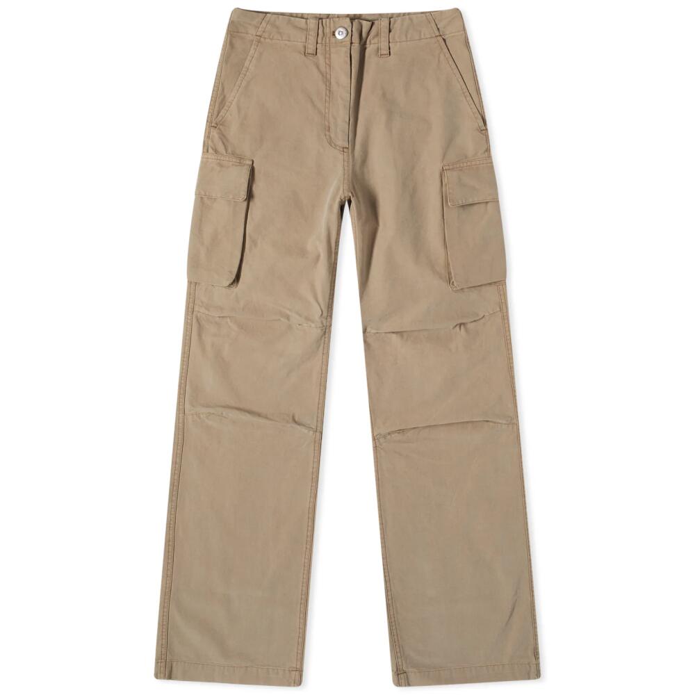 Our Legacy Women's Peak Cargo Pants in Peafowl Canvas Cover