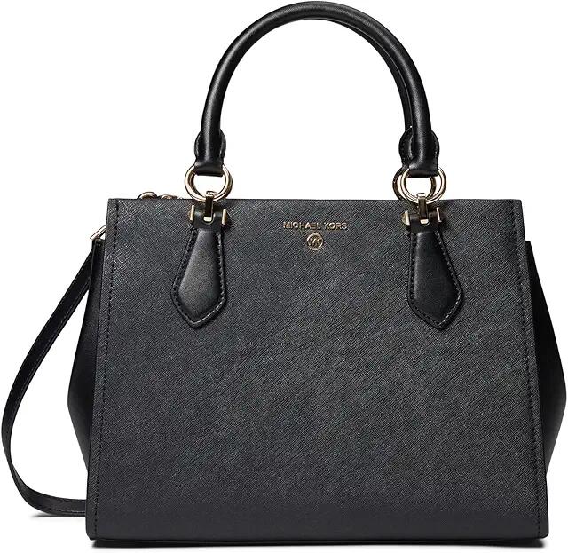 MICHAEL Michael Kors Marilyn Medium Satchel (Black) Satchel Handbags Cover